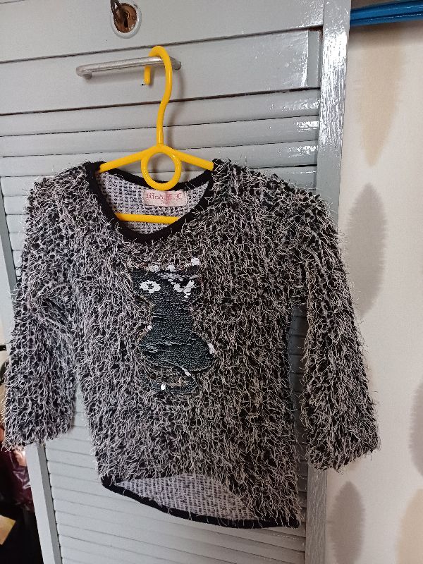 tee shirt manches longues à sequins pour filles taille 6 ans