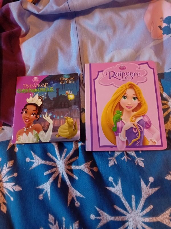 3 livres raiponce et princesse grenouille