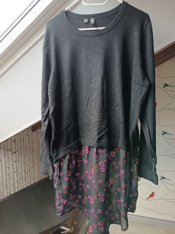 Robe pull à fleurs Rainbow Taille 46/48