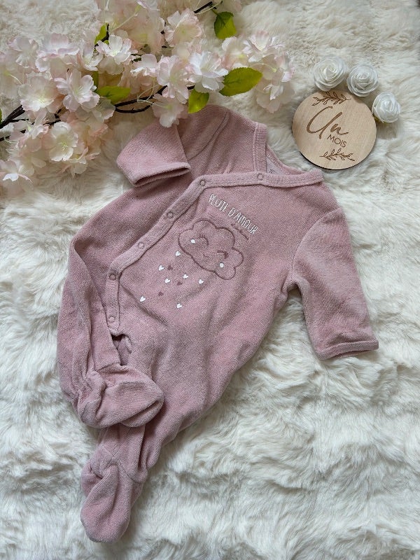 Pyjama velour rose