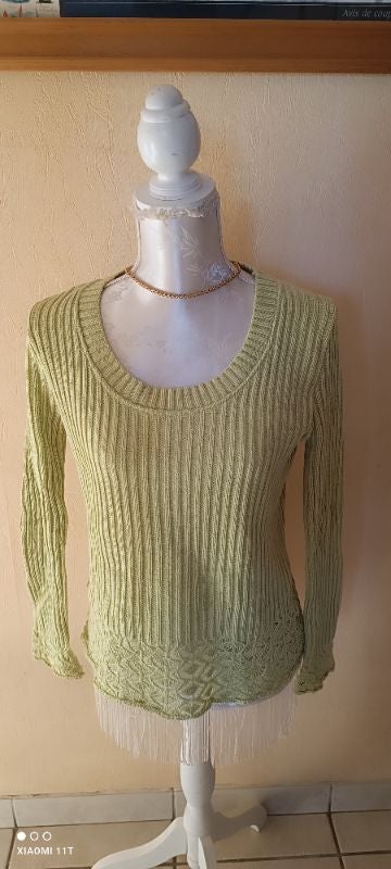 Pull couleur Anis
