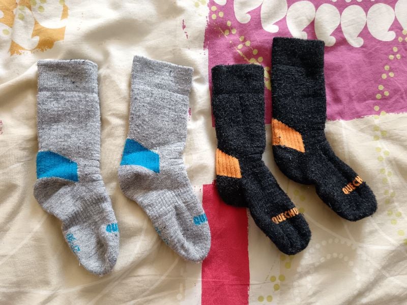 2 paires de chaussettes de randonnée