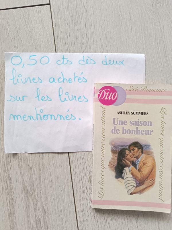 Livre Duo série Romance