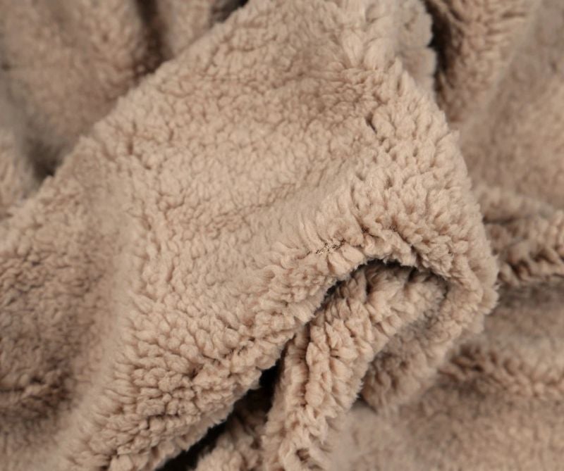 Polaire Sherpa d'agneau  - Marron