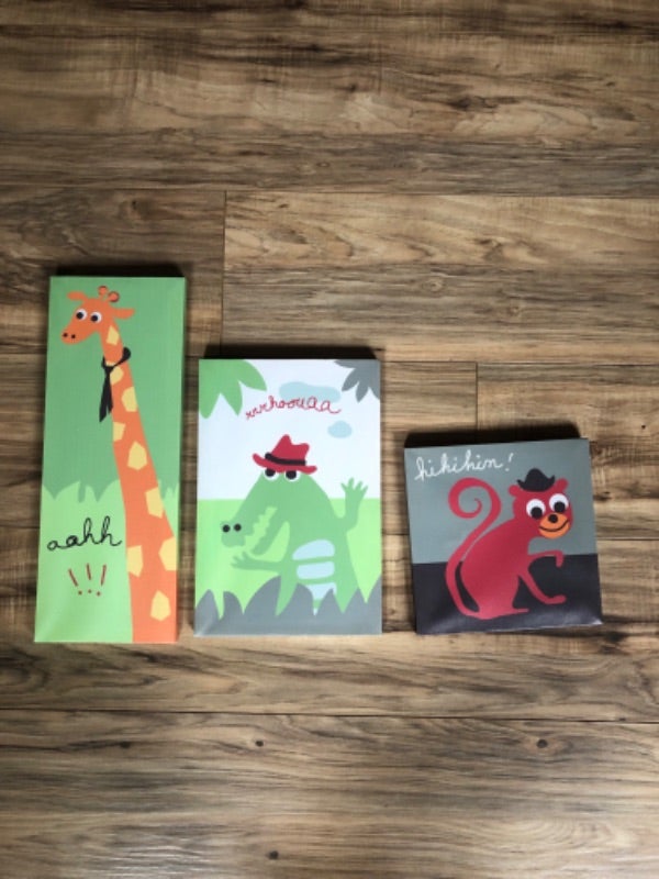 Lot de 3 tableaux Verbaudet