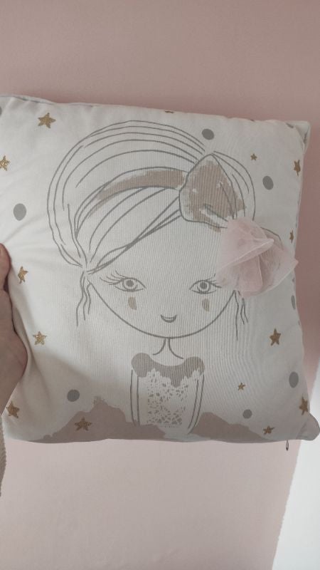 Coussin déhoussable danseuse étoile 🌟 40*40cm