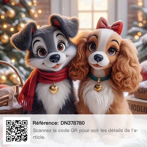 Diamonds painting chiens