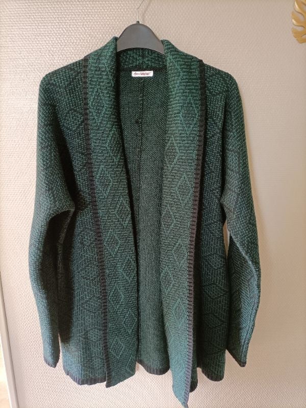 Gilet vert et noir