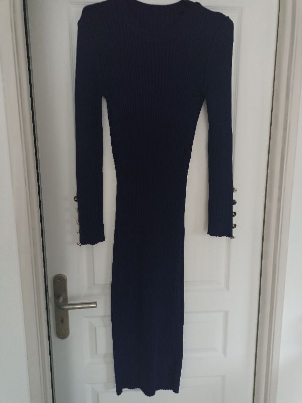 Robe pull bleue marine