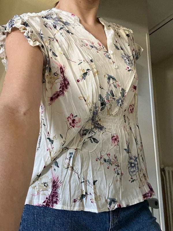 T shirt fleuri M