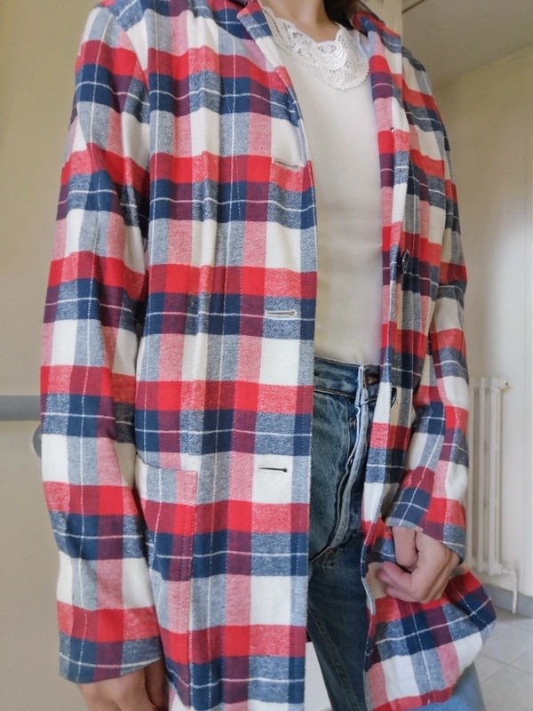 Veste à carreaux S