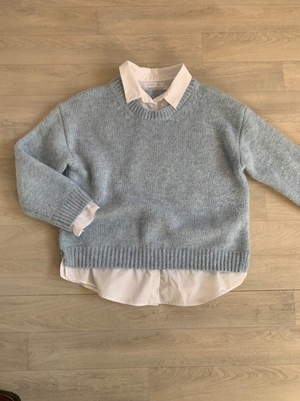 Pull col chemise