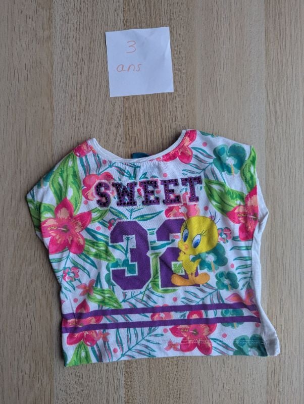 T-shirt court 3 ans