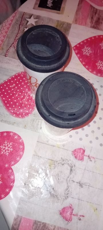 Lots de 2 tasses pour maintenir le chaud