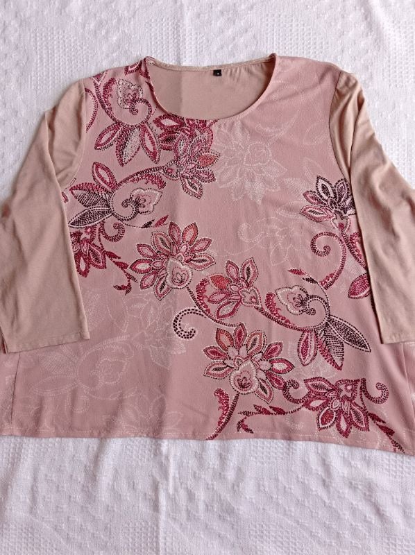 T-SHIRT Femme Beige Rosé.