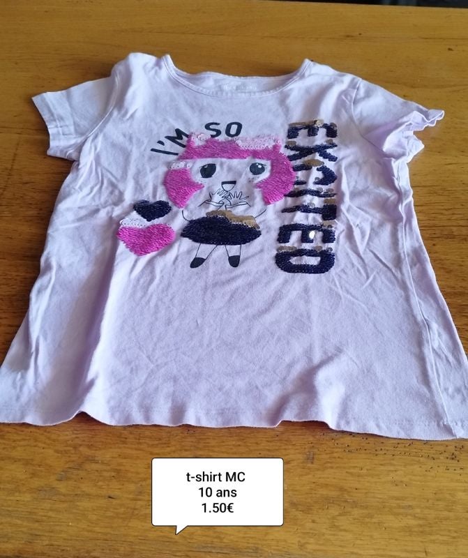 T-shirt MC 10 ans