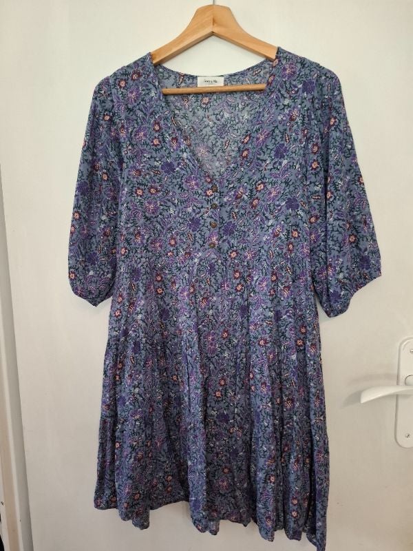 Robe vestido dress grace & mila fleuri taille 36 en très bon état