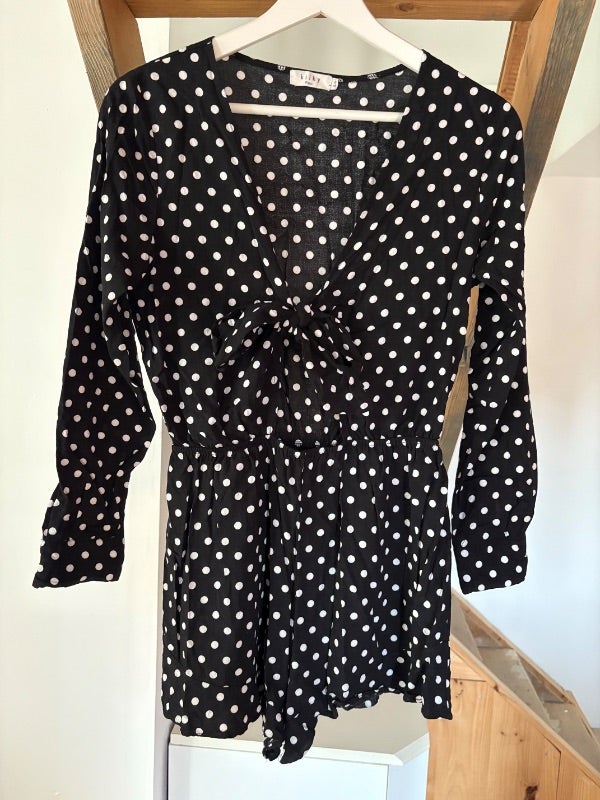 Combishort à pois