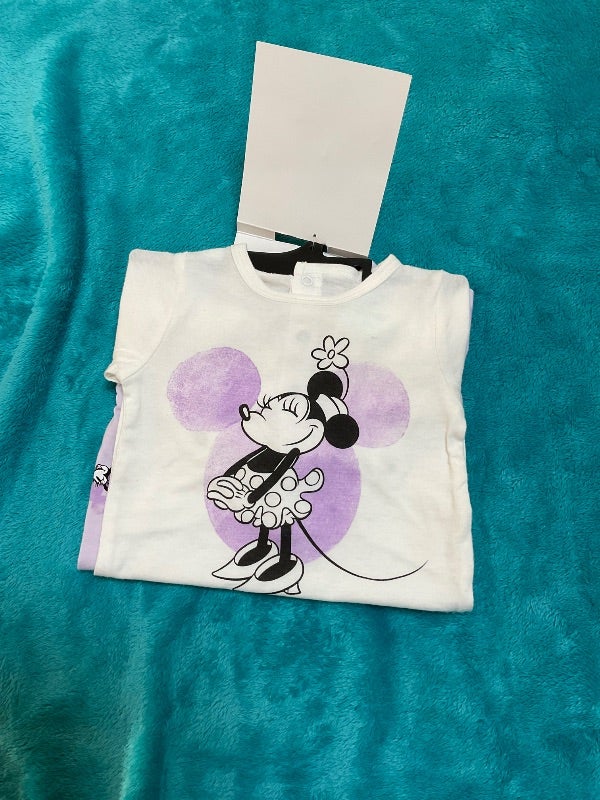 lot 2 grenouillères taille 3 mois 60 cm neuf avec étiquette disney baby minnie