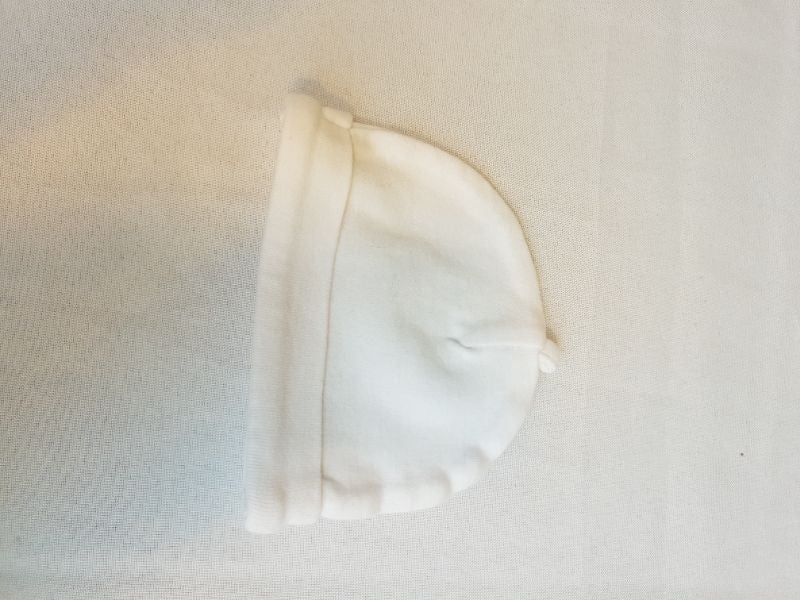 Bonnet naissance blanc