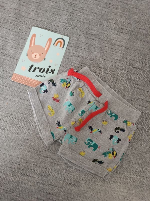 Short bébé garçon 0/3 mois