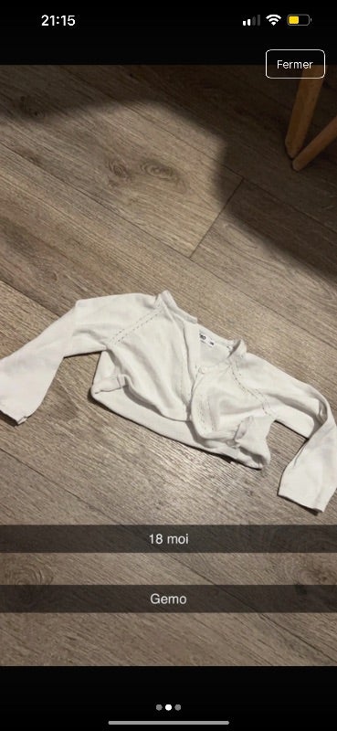 Lot de 2 gilet fille