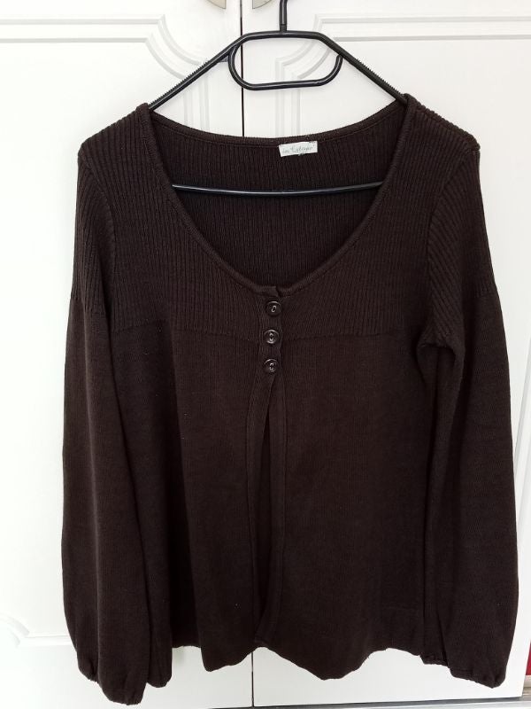 gilet femme marron