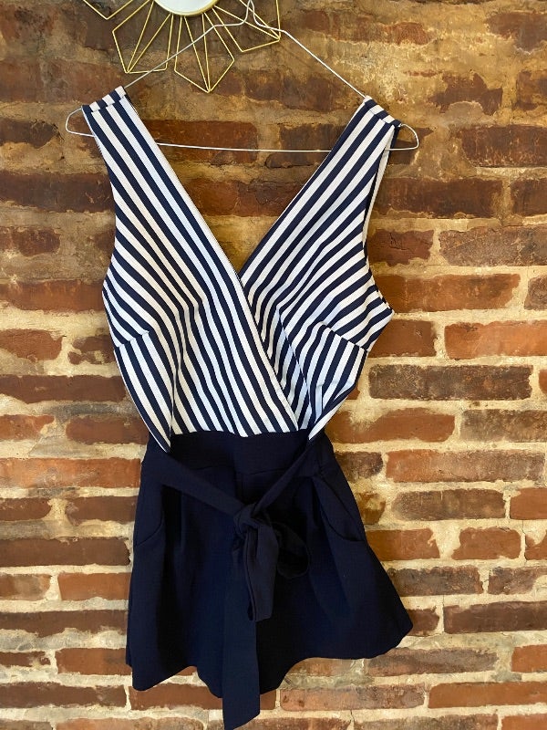Combishort rayée