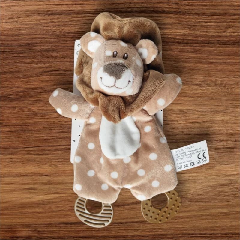 Doudou avec anneau de dentition