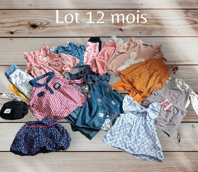 Lot 12 mois fille