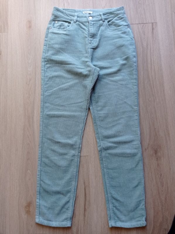 PANTALON BIZZBEE Velours Vert.