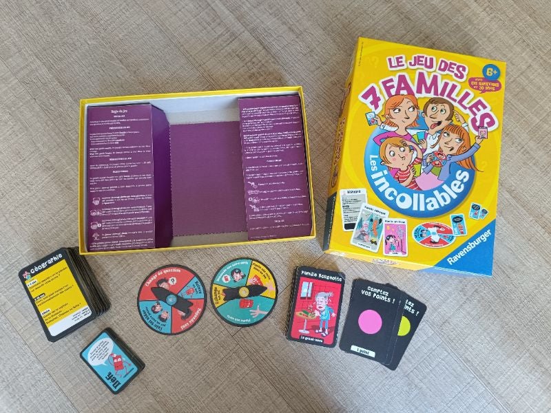Le jeu des 7 familles les incollables